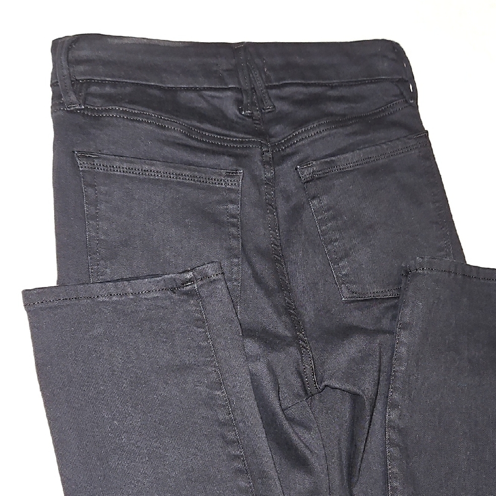 Good American Pull On Straight Black Jean